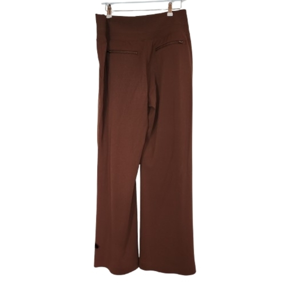 Athleta Venice Pant Brown Size XL Split Flare Pockets & Zip Pockets Wide Leg - Picture 3 of 16
